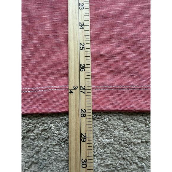 Johnston & Murphy Short Sleeve Collared Regular Fit Polo Shirt Red Men's Medium - Picture 7 of 7